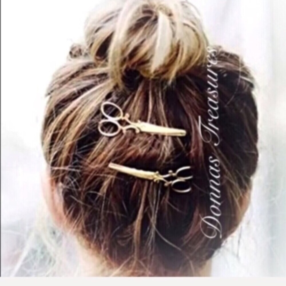 🕊Gold Scissors Hair Clip